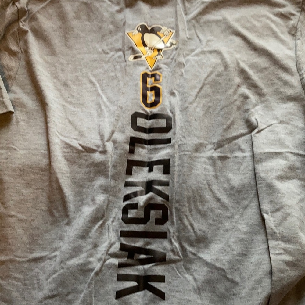 Jamie Oleksiak Pittsburgh Penguins Logo T-Shirt